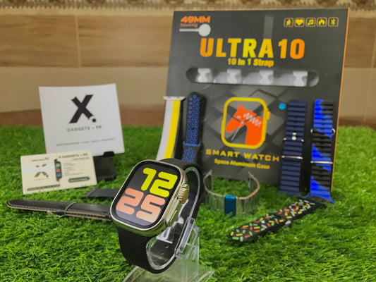 10 in 1 Ultra Smart Watch with 10 straps
